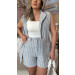 Conjunto Colete E Short Linho Emily