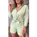 Conjunto Camisa E Short Linho Olivia