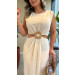 Vestido Midi Abertura Na Cintura Eduarda