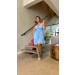 Vestido Curto Liso Flay