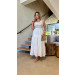 Vestido Midi Alcinha Bordado Vick