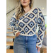 Blusa Manga Longa Crochê Beth