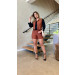 Conjunto Colete E Short Linho Barbara