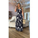 Vestido Longo Alcinha Bordado Carol