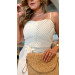 Conjunto Cropped E Saia Midi Jade