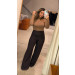 Calça Pantalona Detalhe Cós Aline