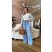 Calça Jeans Wide Leg Nicolly