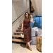 Conjunto Colete E Saia Midi Rebeca