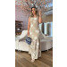 Vestido Longo Alcinha Bordado Carol