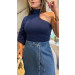 Blusa Nula Manga Gola Alta Malú