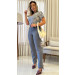 Conjunto Blusa E Calça Com Cinto Mari