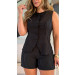 Conjunto Alfaiataria Blusa E Short Poliana