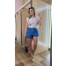 Short Jeans Bordado 
