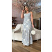 Vestido Longo Alcinha Bordado Carol