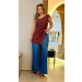 Blusa Assimétrica C/ Renda Brenda 