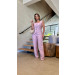 Conjunto Blusa Botões E Calça Alfaiataria Lia