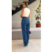 Calça Jeans Wide Reta Yas