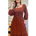 Vestido Midi Manga 3/4 Marifer