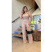 Conjunto Blusa E Calça Linho Com Elastano Flay