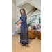Vestido Midi Manga 3/4 Lavinia