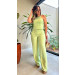 Conjunto Cropped E Calça Pantalona Vanessa