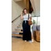 Conjunto Blusa E Saia Midi Moletinho Verusa
