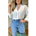 Camisa Básica Detalhe Renda Eva