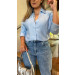 Camisa Básica Detalhe Renda Eva