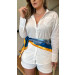 Conjunto Camisa E Short Linho Olivia