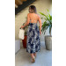 Vestido Midi Abertura Na Cintura Samy