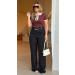Calça Alfaiataria Com Detalhe Fivela Carla 