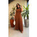 Vestido Longo Canelado Cecilia
