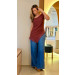 Blusa Assimétrica C/ Renda Brenda 