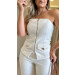 Conjunto Blusa E Calça Alfaiataria Vega