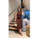 Conjunto Colete E Saia Midi Rebeca