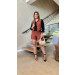 Conjunto Colete E Short Linho Barbara