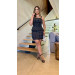 Conjunto Blusa Peplun E Saia Samira