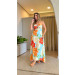 Vestido Longo Alça Floral