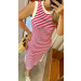 Vestido Midi Gola Alta Agatha Cores