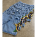 Short Jeans Bordado Brasil