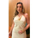 Vestido Detalhe Gola Bianca 