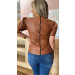 Blusa Couro Lina