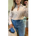 Camisa Básica Detalhe Renda Eva