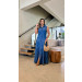 Vestido Longo Jeans Botões Leila