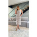 Vestido Midi Gola Alta Agatha Cores