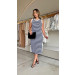 Vestido Midi Gola Alta Agatha Cores
