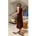 Conjunto Colete E Saia Midi Rebeca