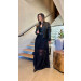 Vestido Couro Renda Karen