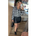 Cropped Camisa Xadrez