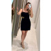 Vestido Curto Detalhe Metálico Mel